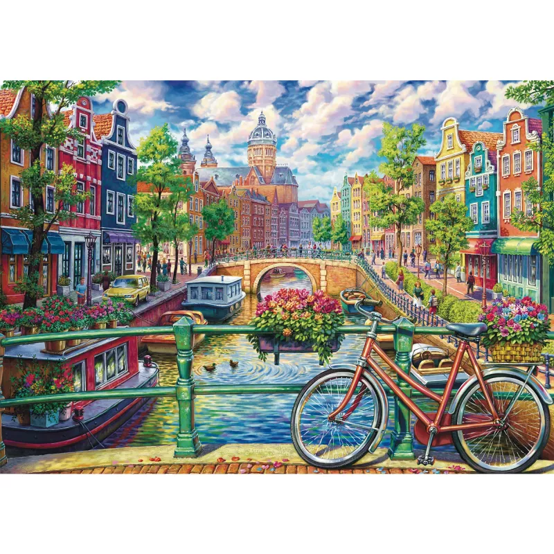 Puzzle Schmidt Spiele Amsterdam Canal Magic 1000 pezzi