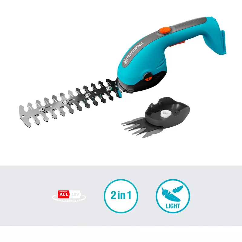 Forbici da erba a batteria GARDENA 14750-55 20 cm 18 V verde grigio