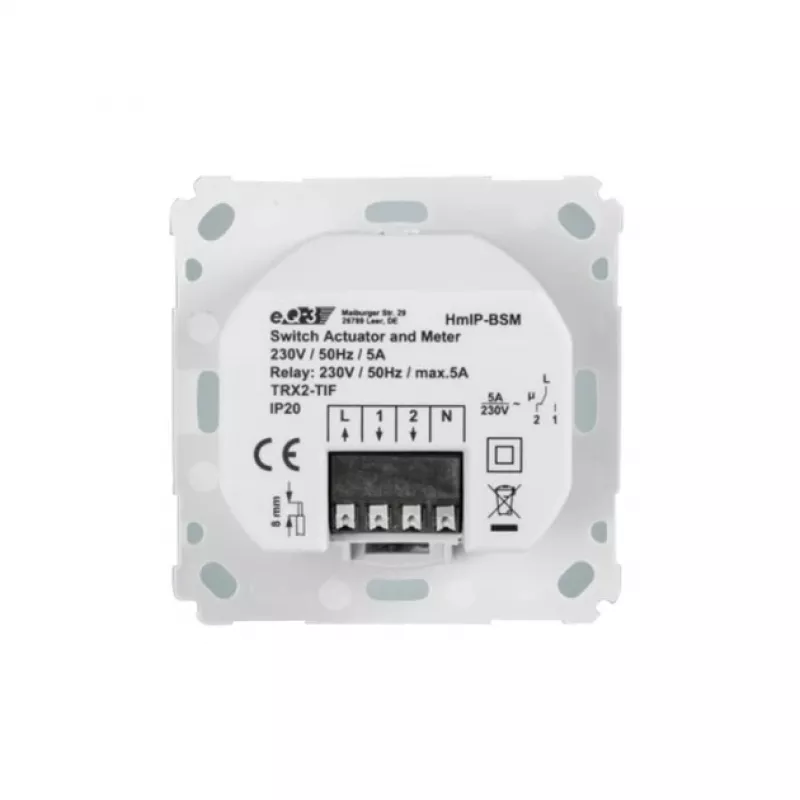 eQ-3 HomeMatic IP per - Attuatore interruttore-misuratore interruttore marchio incasso
