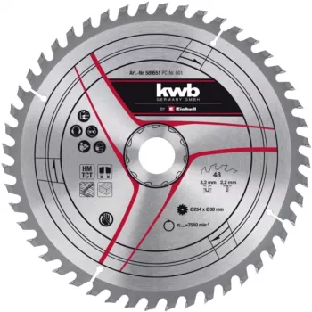 Lama circolare KWB HW Ø 254 x 30 mm, 3,2 mm, 48 denti