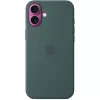 Apple iPhone 16 Plus Custodia in silicone compatibile MagSafe – Verde oceano
