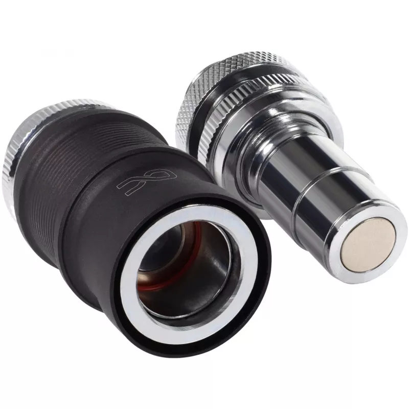 Set raccordi rapidi Alphacool BLH1A IG-IG con passaparete – coppia di raccordi rapidi per attacchi G½/G1/4