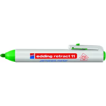 Pennarello indelebile Edding Retract 11 verde 10