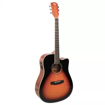 Chitarra elettroacustica V-tone VEAG1 CE 4/4 legno — dreadnought full-size, cutaway, tavola in abete, fondo e fasce in mogano, preamplificatore integrato