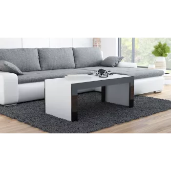Tavolino Cama TESS120 BI/CZ / tavolino laterale / tavolino angolare tavolino forma rettangolare 2 gamba/e