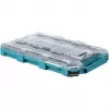 MAKTRAK organizer Flat M, cassetta utensili blu/trasparente, coperchio trasparente