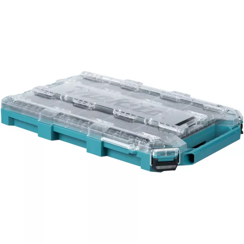 MAKTRAK organizer Flat M, cassetta utensili blu/trasparente, coperchio trasparente