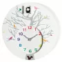 NeXtime orologio a cucù 2998wi Cuckoo Round, 30x10 cm, da parete, bianco