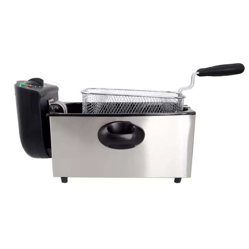 Friggitrice ESPERANZA FALAFEL Single 3 L — contenitore in acciaio inox, 2200 W, termostato regolabile
