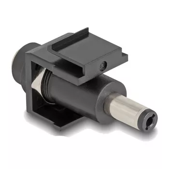 Modulo Keystone DeLOCK DC 5,5 x 2,1 mm femmina su maschio nero