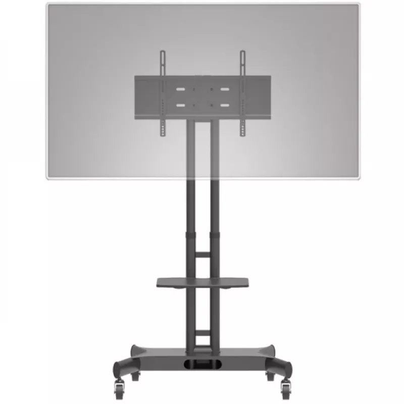 Hagor 8209 HP Twin Stand supporto mobile da pavimento per display da 32-55 pollici (81-140 cm), 45 kg, regolabile in altezza, nero