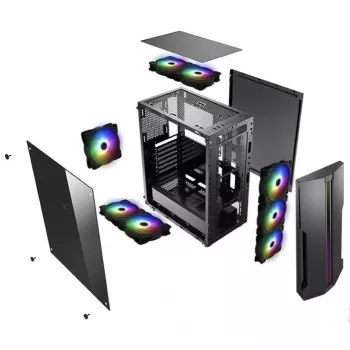 Case per PC Xilence Performance C XILENT BLADE X512.RGB Midi Tower nero