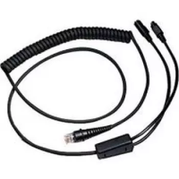 Honeywell - Adattatore tastiera / Cavo di rete - RJ-45 (M) - PS/2, 6 poli, alimentatore - 3,0 m - avvolto - nero (CBL-720-300-C00)