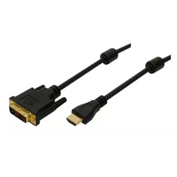 Logilink - cavo adattatore - HDMI femmina a DVI-D maschio - 5 m - doppio isolamento - nero (CH0015)