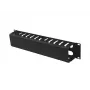 Organizzatore di cavi per rack 19 pollici 2U LANBERG AK-1705-B, nero