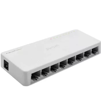 Switch di rete Qoltec 8x porte RJ45 1000Mbps LAN
