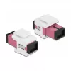 Modulo Keystone DeLOCK SC simplex femmina su SC simplex femmina