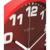 NeXtime orologio 3053ro Dash Red, Ø35 cm, da parete, rosso/argento