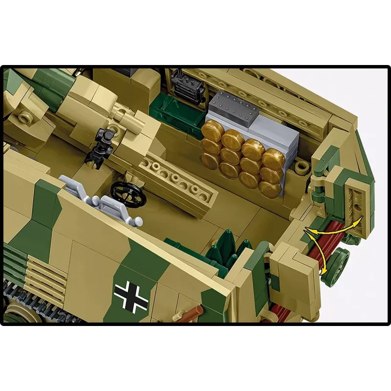 Set da costruzione Cobi Panzerhaubitze Hummel 1118 pezzi kit di montaggio