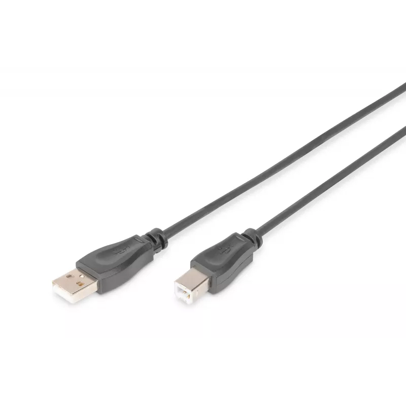 Digitus ASSMANN - cavo USB - USB Type-A, 4 poli (M) - USB Type-B, 4 poli (M) - 50 cm (USB/USB 2.0) - nero (AK-300105-005-S)