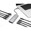 Hub USB-C DELOCK 64323 — host USB 3.2 Gen 2 Type-C, HDMI + 2× USB-A + 2× USB-C, 10 Gbit/s, grigio