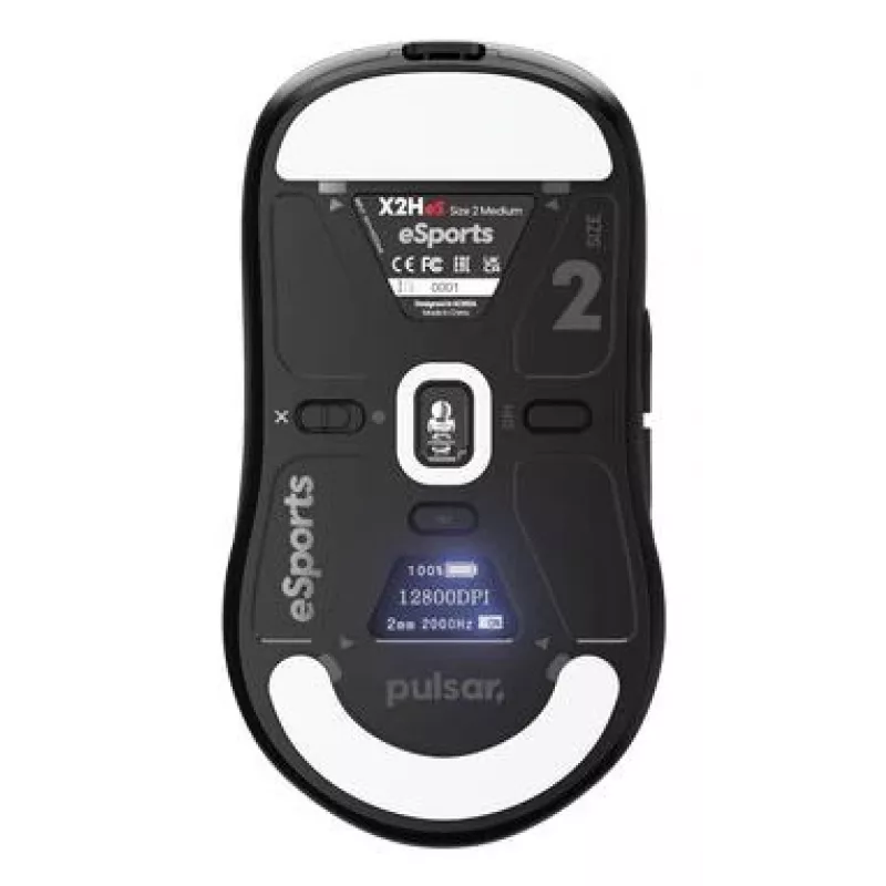 Mouse USB ottico wireless X2H V3/MEDIUM nero PX2H3ES21 Pulsar