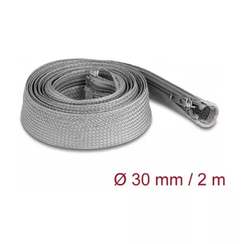 Guaina intrecciata DeLOCK 20831 2m x 30mm grigio