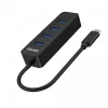 Hub USB Unitek uHUB Q4 – hub 4 porte USB 3.2 Gen 1 (Type-A), host USB-C, 5 Gbit/s, 10 W, nero