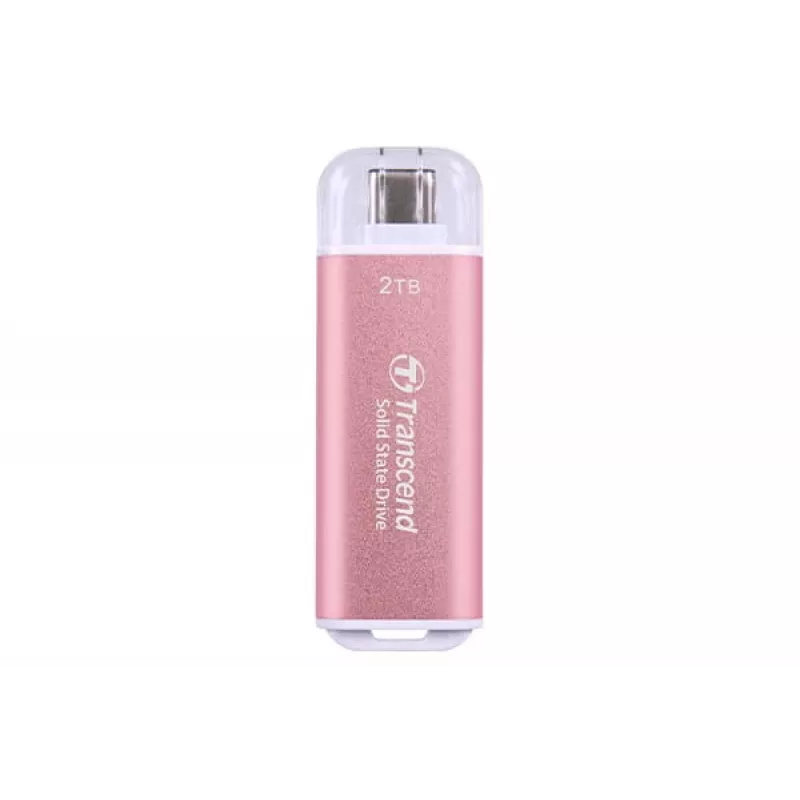 Transcend ESD300P SSD portatile 2 TB, USB-C 10 Gbps, rosa, TS2TESD300P