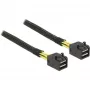 Delock - cavo SAS interno - SAS 6Gbit/s - 4x Mini SAS HD (SFF-8643) a 4x Mini SAS HD (SFF-8643) - 1,0m - per P/N: 62703, 62704 (83387)