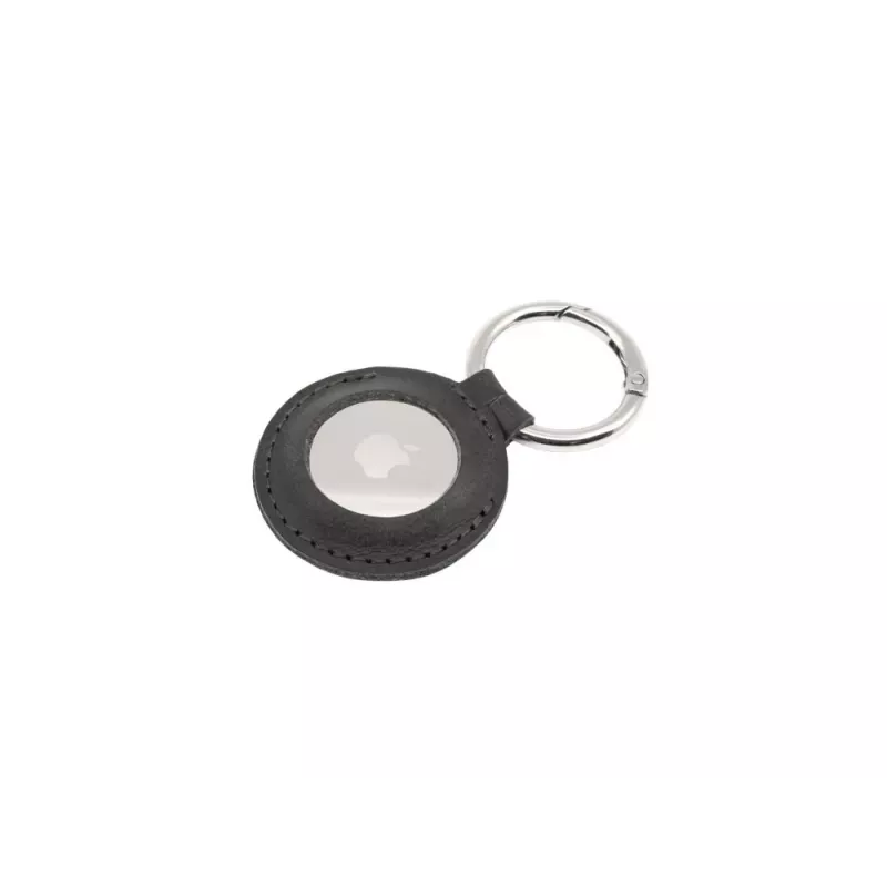 Custodia protettiva in pelle per Apple AirTag FIXED FIXWAT-C2-BK vera pelle di vitello nero custodia compatta