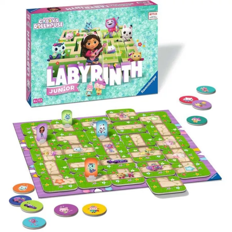 Gabby's Dollhouse Junior Labyrinth, gioco da tavolo