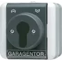 JUNG 806.18 W - Interruttore a chiave - 2P - Cablato - nero - bianco - IP44 - 250 V