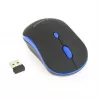 Mouse ottico wireless Gembird MUSW-4B-03-B, RF, ambidestro, 1600 DPI, 4 tasti, a batteria, blu/nero