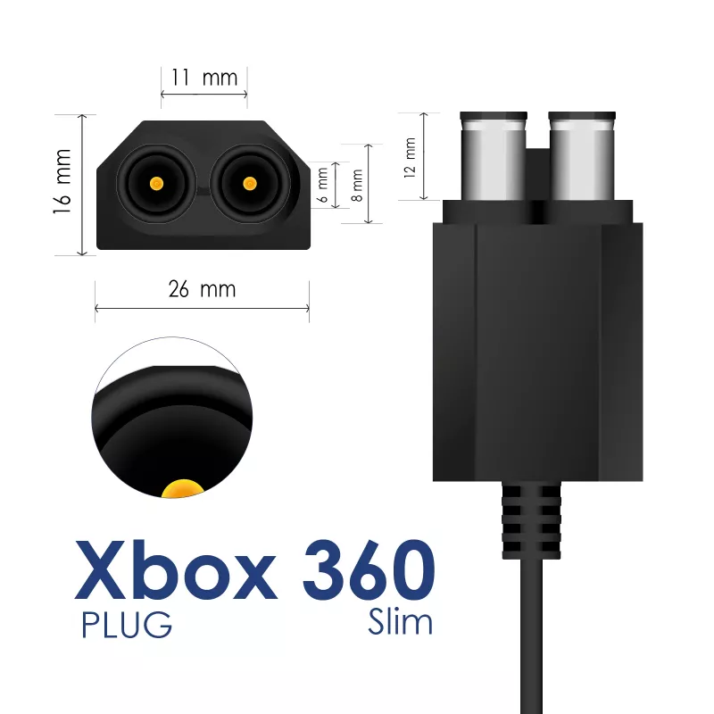 Akyga AK-PD-13 alimentatore per Xbox 360 Slim, 12 V / 10,83 A + 5 V / 1 A, 135 W