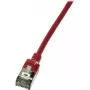 Cavo di rete LogiLink slim U/FTP rosso RJ-45 Cat6a 0,3 m