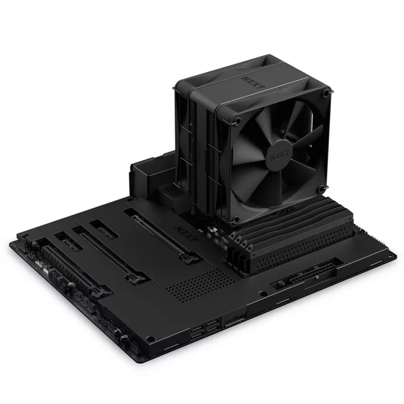 Dissipatore ad aria NZXT T120 processore 120 mm nero — 4 heatpipe, ventola 120×120×26 mm, PWM, base in rame