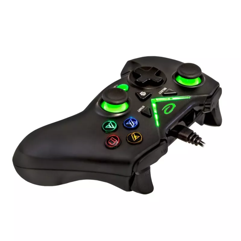 Esperanza EGG114K Pirate gamepad, USB 2.0, analogico/digitale, per PC, Xbox One, Xbox Series X/S, nero