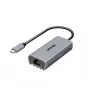 Adattatore USB-C a RJ45 Unitek U1343AGY01 — Ethernet 5 Gbit/s, USB-C (connettore maschio) a RJ45 (connettore femmina), grigio, cavo 0,15 m