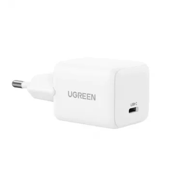 Caricabatterie UGREEN Nexode N Series X513 30W GaN USB-C ricarica rapida a porta singola, 100–240V, bianco