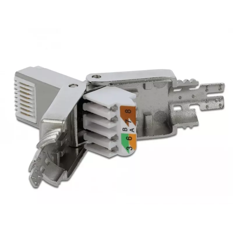 Connettore per fili DeLOCK 86476 RJ-45 grigio
