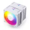 Dissipatore CPU Jonsbo CR-3000E Dual-Tower ARGB White, dissipatore ad aria dual-tower con illuminazione ARGB