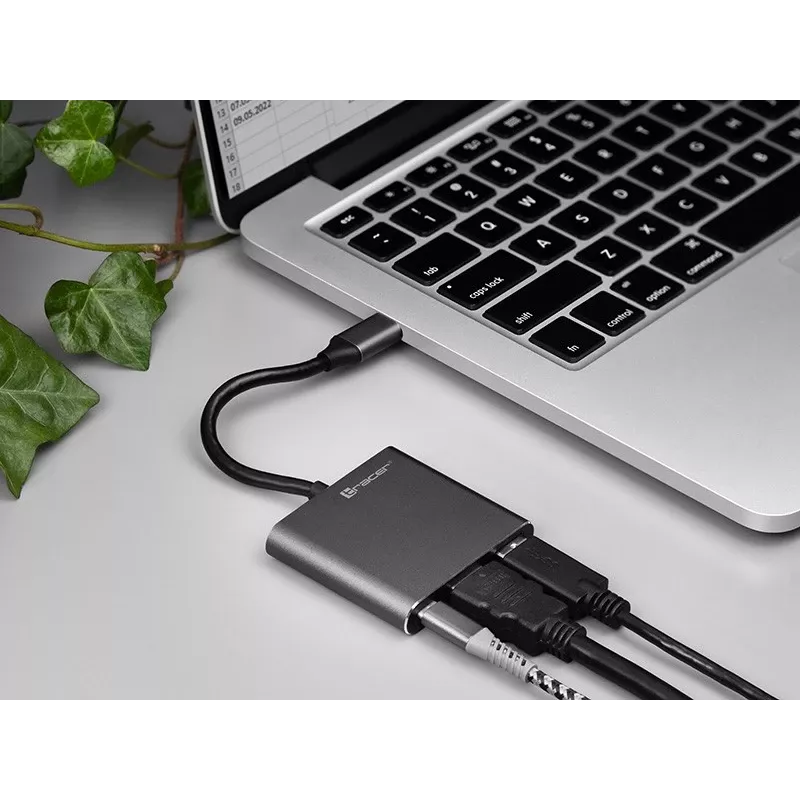 Adattatore A-1, USB-C HDMI 4K, USB 3.0, PD 100W