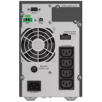 Gruppo di continuità PowerWalker VFI 1000 TGB — 1 kVA (900 W), online a doppia conversione, 4× uscite C13, USB, RS-232, EPO