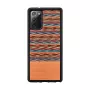 Custodia per smartphone Man and Wood per Samsung Galaxy Note 20 — motivo a quadri marrone, interno nero