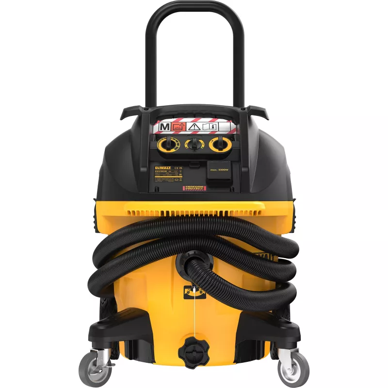DeWALT DWV905M-QS Aspiratore giallo 38 L 1400 W