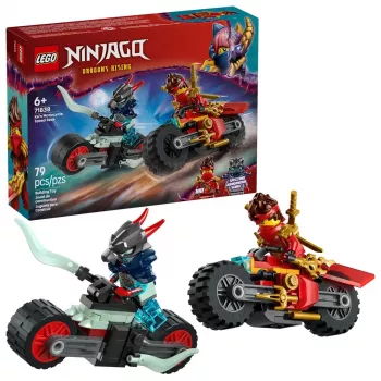 Set LEGO NINJAGO 71838 Gara di velocità con la moto di Kai — 79 pezzi, 2 minifigure, età 6+, dimensioni 40×30×90 mm