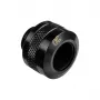 Alphacool 17471 Eiszapfen PRO raccordo HardTube da 13 mm G1/4, ottone, diametro 22 mm, altezza 20 mm, Deep Black