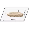 Kit di costruzione Cobi Abrams M1A2 — 174 pezzi, età consigliata 6+, beige