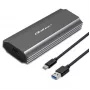 Case | alloggiamento NV2271 per SSD M.2 | SATA | NVMe | USB-C | 2TB